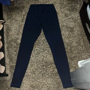Navy lululemon leggings 28”